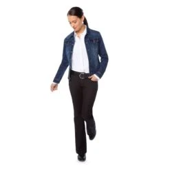 EQL Women's In Motion Jean Jacket - Midnight Wash -Horse Rider Wear 580253 800 800