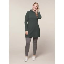 EQL Women's Weekender Fleece Hoodie Dress - Spruce -Horse Rider Wear 582355 800 800