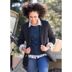 EQL Women's Ponte Blazer - Black 11 EQL Women's Ponte Blazer - Black -Horse Rider Wear 582576 800 800