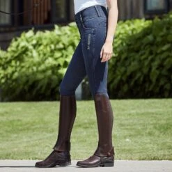 B Vertigo Women's Dianne Denim Full Seat Breeches - Blue 7 B Vertigo Women's Dianne Denim Full Seat Breeches - Blue -Horse Rider Wear 583190 800 800