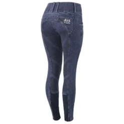 B Vertigo Women's Dianne Denim Full Seat Breeches - Blue 9 B Vertigo Women's Dianne Denim Full Seat Breeches - Blue -Horse Rider Wear 583192 800 800