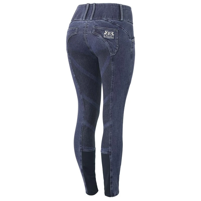 B Vertigo Women's Dianne Denim Full Seat Breeches - Blue 5 B Vertigo Women's Dianne Denim Full Seat Breeches - Blue - Image 5