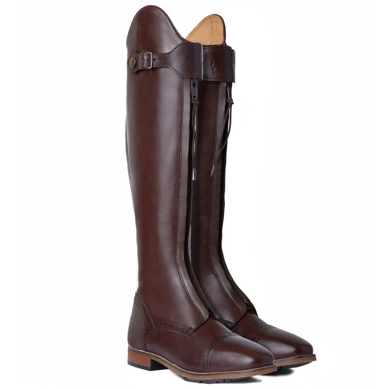 B Vertigo Canopus Front Zip Tall Boots - Dark Brown 1 B Vertigo Canopus Front Zip Tall Boots - Dark Brown