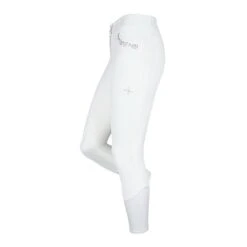 Fair Play Women's Rose Gold Daisy Chic Full Seat Breeches - White