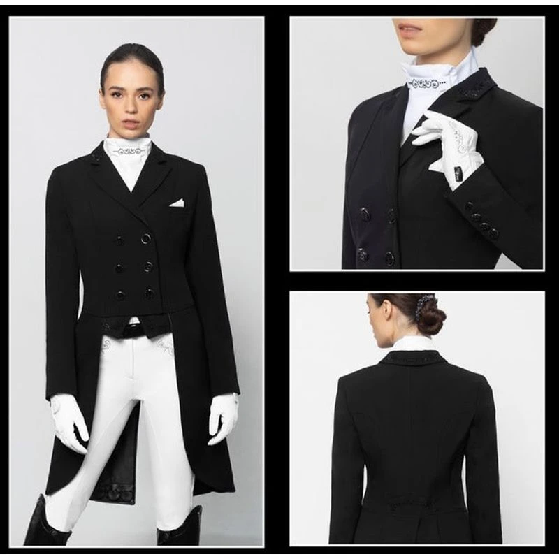 Fair Play Women's Dorothee Shadbelly Coat - Black 4 Fair Play Women's Dorothee Shadbelly Coat - Black - Image 4