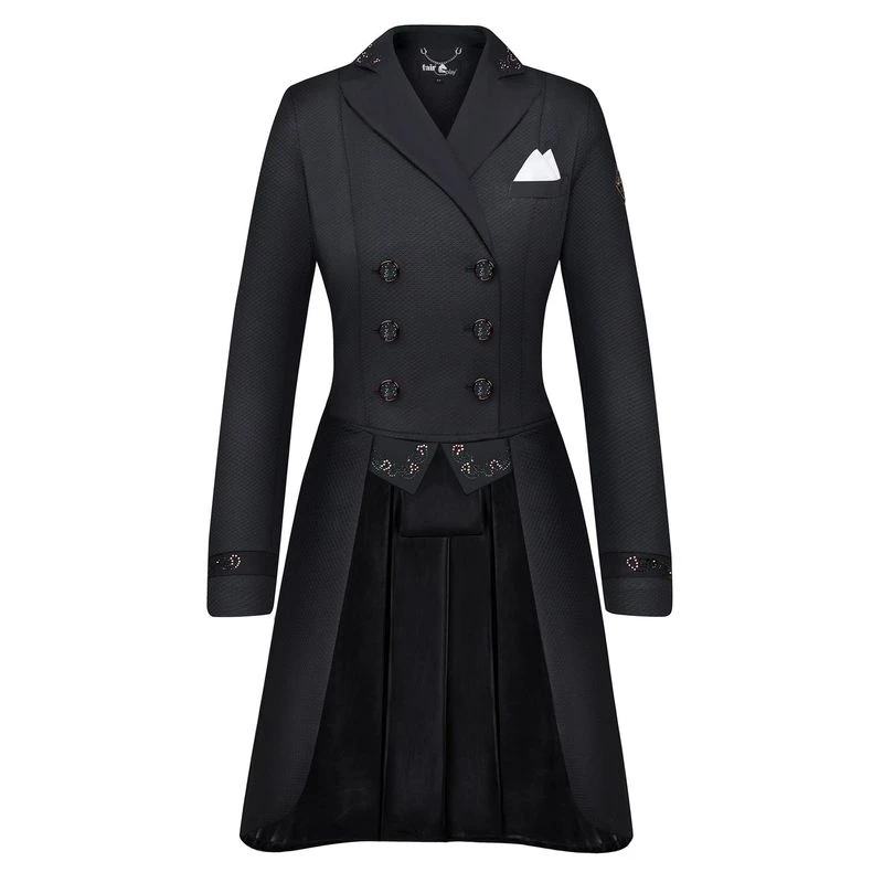 Fair Play Women's Dorothee Rose Gold Comfimesh Shadbelly Coat - Black 1 Fair Play Women's Dorothee Rose Gold Comfimesh Shadbelly Coat - Black