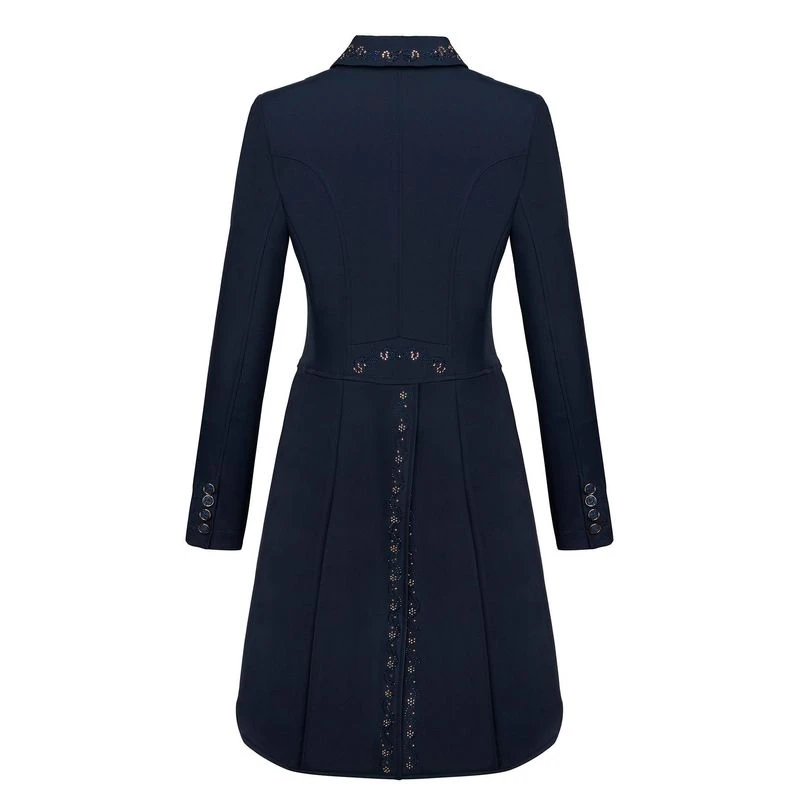 Fair Play Women's Dorothee Rose Gold Shadbelly Coat - Navy 2 Fair Play Women's Dorothee Rose Gold Shadbelly Coat - Navy - Image 2