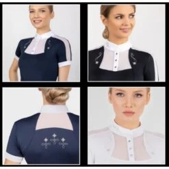 Fair Play Women's Lorella Short Sleeve Competition Shirt - White -Horse Rider Wear 594422 800 800