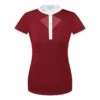 Fair Play Women's Cathrine Short Sleeve Competition Shirt - Burgundy/White