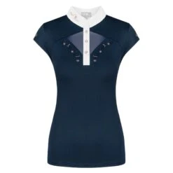 Fair Play Women's Cathrine Rose Gold Sleeveless Competion Shirt - Navy