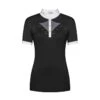 Fair Play Women's Cathrine Rose Gold Short Sleeve Competition Shirt - Black/White