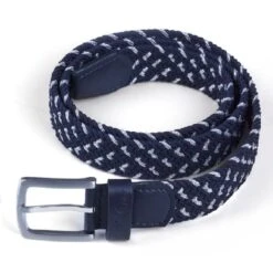 Fair Play Hill Braid Belt - Navy/Silver