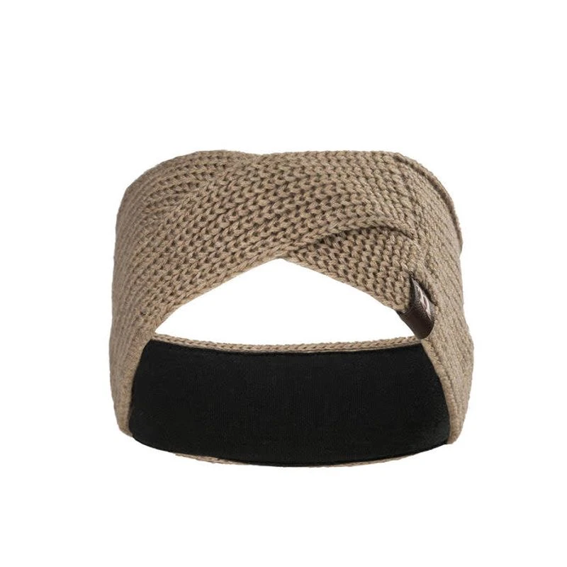 Back On Track Nora Wool Blend Twist Headband - Light Beige 2 Back On Track Nora Wool Blend Twist Headband - Light Beige - Image 2