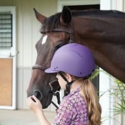 IRH EQUI-PRO Helmet W/Sun Visor - Matte Purple -Horse Rider Wear 596904 800 800