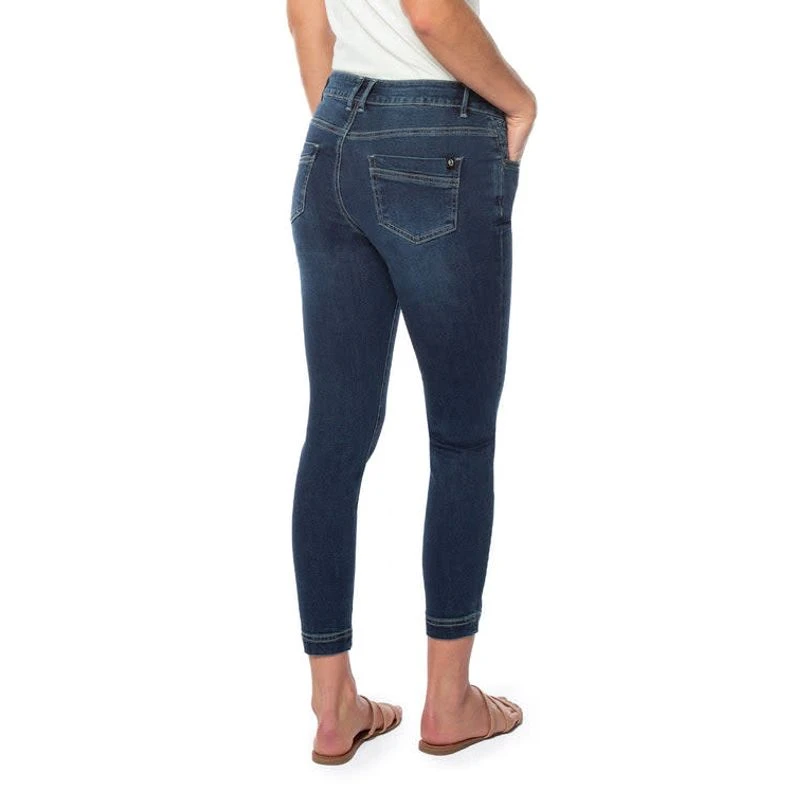 EQL Women's In Motion Cropped Jean - Midnight Wash 2 EQL Women's In Motion Cropped Jean - Midnight Wash - Image 2