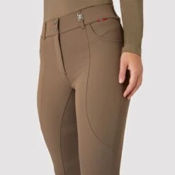 B Vertigo Women's Davina Full Seat Breeches - Shiitake Beige -Horse Rider Wear 600870 800 800
