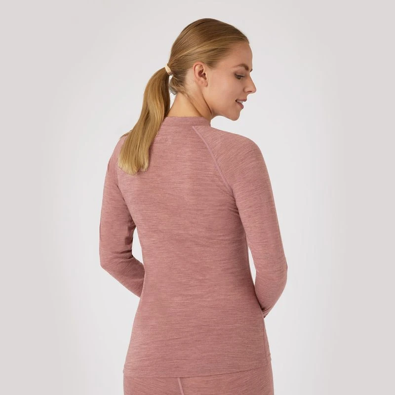 B Vertigo Women's Roxie Woolmix Underwear Shirt - Old Rose 2 B Vertigo Women's Roxie Woolmix Underwear Shirt - Old Rose - Image 2