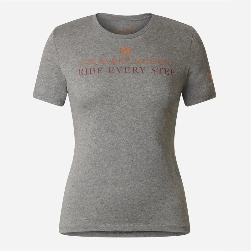 Oughton Women's Live Every Moment Tee - Dapple Grey 1 Oughton Women's Live Every Moment Tee - Dapple Grey