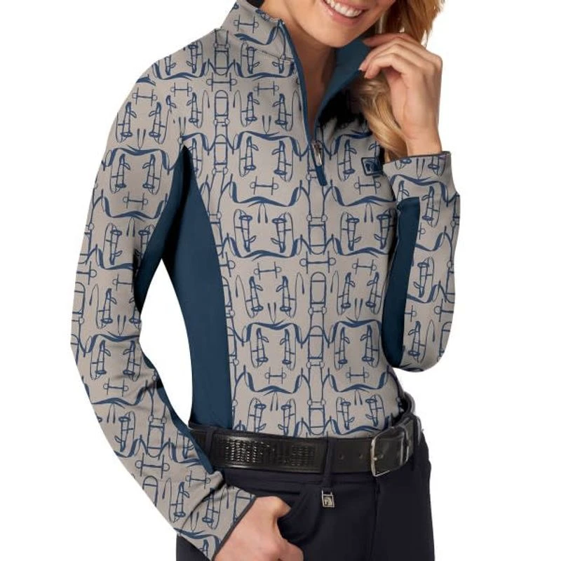 Romfh Women's Chill Factor Printed Long Sleeve Sun Shirt - Unbridled/River Rock 1 Romfh Women's Chill Factor Printed Long Sleeve Sun Shirt - Unbridled/River Rock