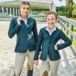 RJ Classics Kids' Harmony Jr Show Coat - Green Gables 5 RJ Classics Kids' Harmony Jr Show Coat - Green Gables -Horse Rider Wear 605906 800 800