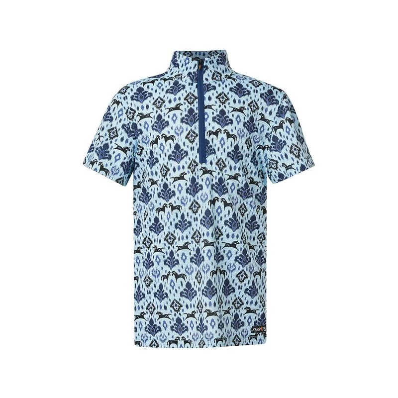 Kerrits Kids' Always Cool Print Ice Fil Short Sleeve Shirt - Ink Painted Horse 1 Kerrits Kids' Always Cool Print Ice Fil Short Sleeve Shirt - Ink Painted Horse