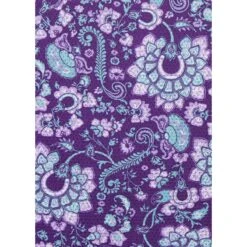 Kerrits Women's Always Cool Print Ice Fil Short Sleeve Shirt - Iris Lucky Paisley/Iris -Horse Rider Wear 609150 800 800