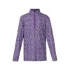 Kerrits Kids' Always Cool Print Ice Fil Long Sleeve Shirt - Iris Make Your Luck