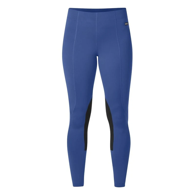 Kerrits Women's Flow Rise Knee Patch Performance Tights - True Blue 1 Kerrits Women's Flow Rise Knee Patch Performance Tights - True Blue