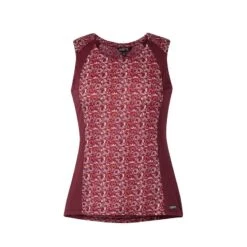 Kerrits Women's Always Cool Ice Fil Tank - Sangria Make Your Luck/Sangria