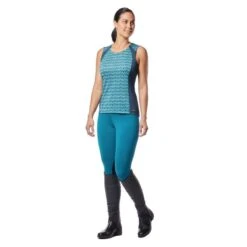 Kerrits Women's Flow Rise Knee Patch Performance Tights - Dragonfly -Horse Rider Wear 610241 800 800