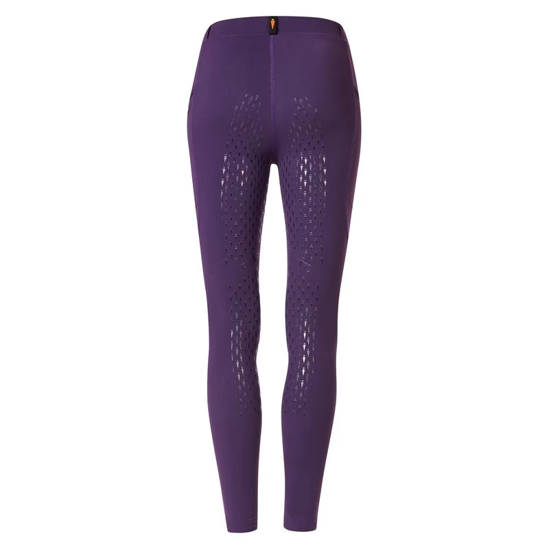 Kerrits Kids' Ice Fil Full Seat Tech Tights - Huckleberry 2 Kerrits Kids' Ice Fil Full Seat Tech Tights - Huckleberry - Image 2