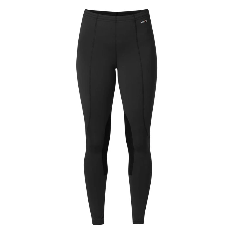 Kerrits Women's Klassic Knee Patch Tights - Black 1 Kerrits Women's Klassic Knee Patch Tights - Black