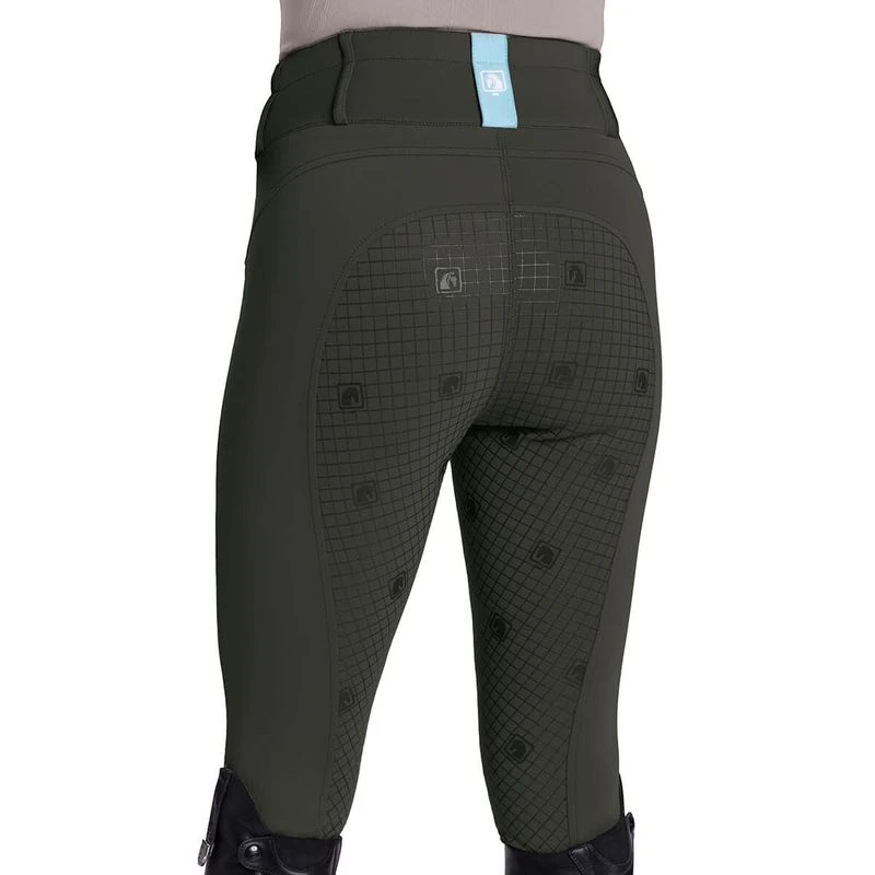 Romfh Women's Evelyn 3 Button Full Grip Breeches - Dark Olive 1 Romfh Women's Evelyn 3 Button Full Grip Breeches - Dark Olive