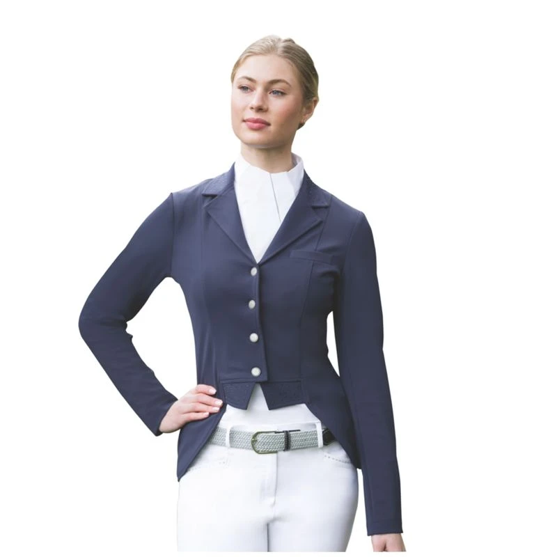 Ovation Women's Elegance Dressage Short Tail Coat - Navy 1 Ovation Women's Elegance Dressage Short Tail Coat - Navy