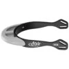 Herm Sprenger 25mm Rounded Neck Fairrider Spurs - Black Aluminum/Silver