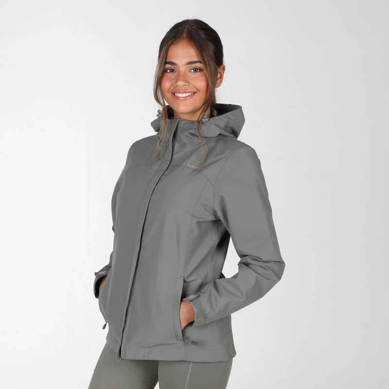 Shires Aubrion Women's Cloudburst Raincoat - Olive 3 Shires Aubrion Women's Cloudburst Raincoat - Olive - Image 3