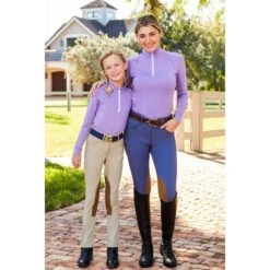 RJ Classics Women's Gulf Natural Rise Front Zip Breeches - Crown Blue -Horse Rider Wear 623750 800 800