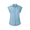 EQL Women's Tencel Rolled Cuff Shirt - Chambray