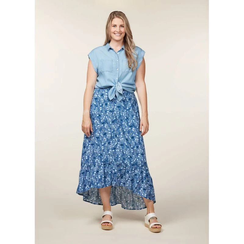 EQL Women's Tencel Rolled Cuff Shirt - Chambray 3 EQL Women's Tencel Rolled Cuff Shirt - Chambray - Image 3