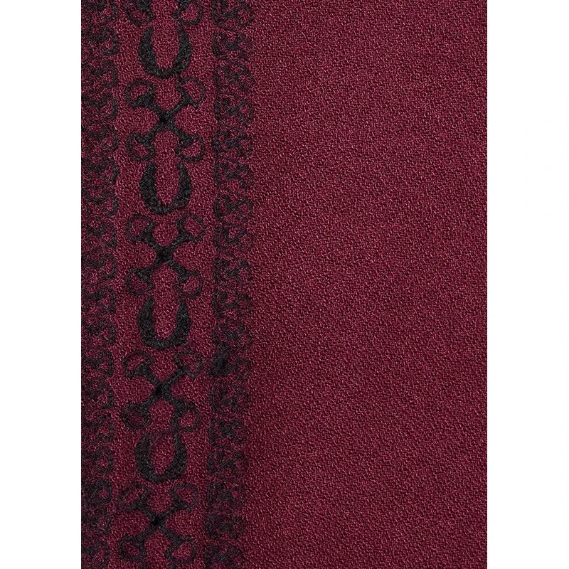 EQL Women's Embroidered EQ Stripe Top - Sangria 5 EQL Women's Embroidered EQ Stripe Top - Sangria - Image 5