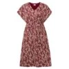 EQL Women's Inspired V-Neck Dress - Sangria Hoofprint Meadow