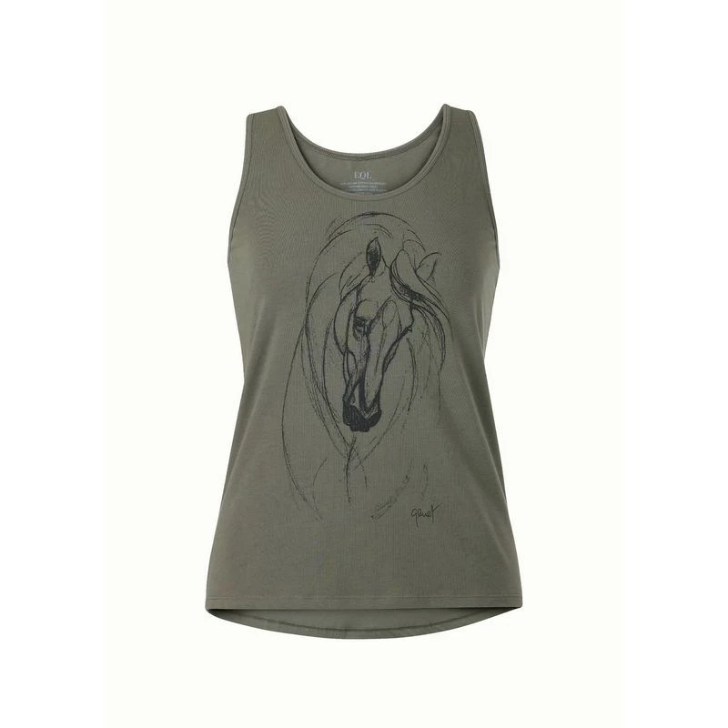 EQL Women's Graceful Horse Tank - Caper 1 EQL Women's Graceful Horse Tank - Caper