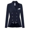 Fair Play Women's Alissa Fleur Dressage Summer Short Tail Coat - Navy