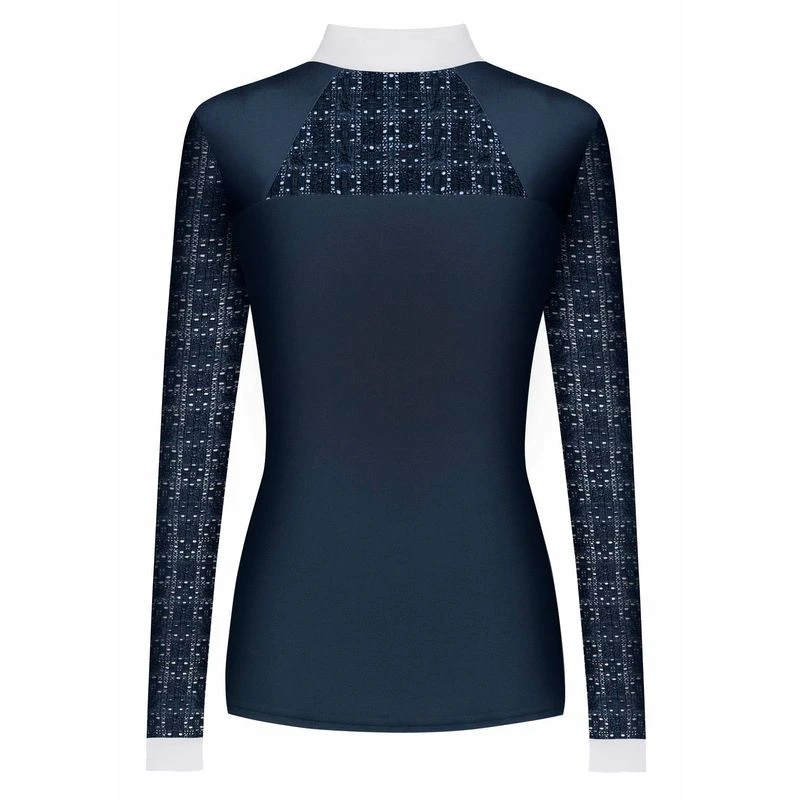 Fair Play Women's Aiko Long Sleeve Competition Shirt - Navy 2 Fair Play Women's Aiko Long Sleeve Competition Shirt - Navy - Image 2