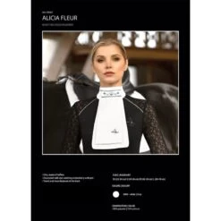 Fair Play Alicia Fleur Ready Tied Stock Tie - White 5 Fair Play Alicia Fleur Ready Tied Stock Tie - White -Horse Rider Wear 656429 800 800