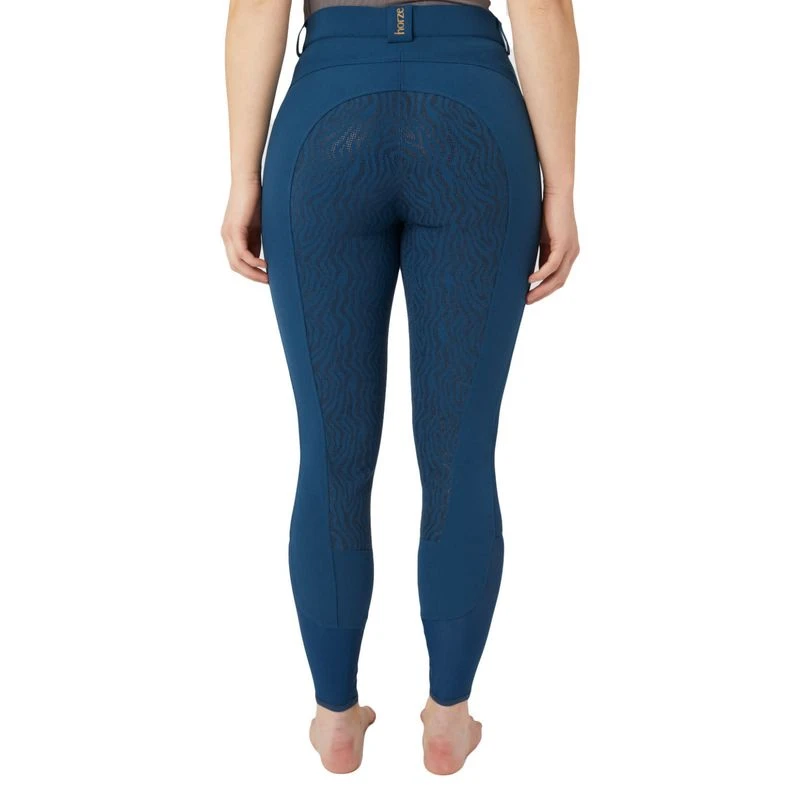 Horze Women's Saphira Ventilated Full Seat Breeches - Legion Blue 3 Horze Women's Saphira Ventilated Full Seat Breeches - Legion Blue - Image 3