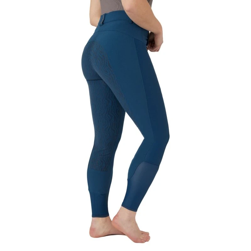 Horze Women's Saphira Ventilated Full Seat Breeches - Legion Blue 4 Horze Women's Saphira Ventilated Full Seat Breeches - Legion Blue - Image 4