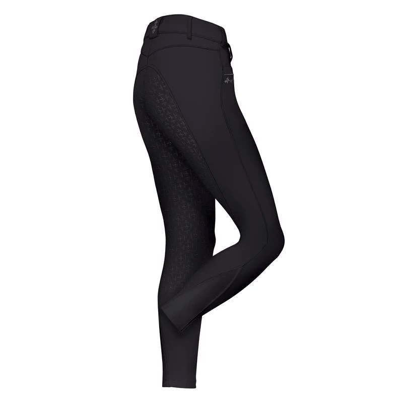 Fair Play Women's Johanna Fleur Full Seat Breeches - Black 2 Fair Play Women's Johanna Fleur Full Seat Breeches - Black - Image 2
