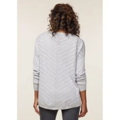 EQL Women's Chevron Pointelle Sweater - Heather Grey 7 EQL Women's Chevron Pointelle Sweater - Heather Grey -Horse Rider Wear 669732 800 800