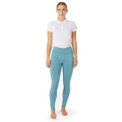 Horze Women's High Waist Full Seat Tights W/Phone Pocket - Artic Light Blue 6 Horze Women's High Waist Full Seat Tights W/Phone Pocket - Artic Light Blue -Horse Rider Wear 669785 800 800